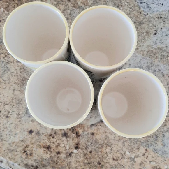 VTG NASCO HAND PAINTED CERAMIC TUMBLERS - Picture 4 of 10